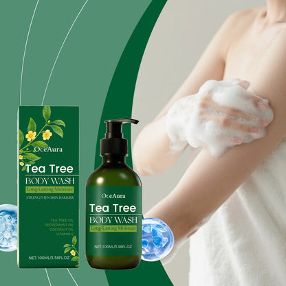✨ OceAura Tea Tree Body Wash – Long-Lasting Moisture Body Cleanser for Smooth, Refreshed & Healthy-Looking Skin 🌿