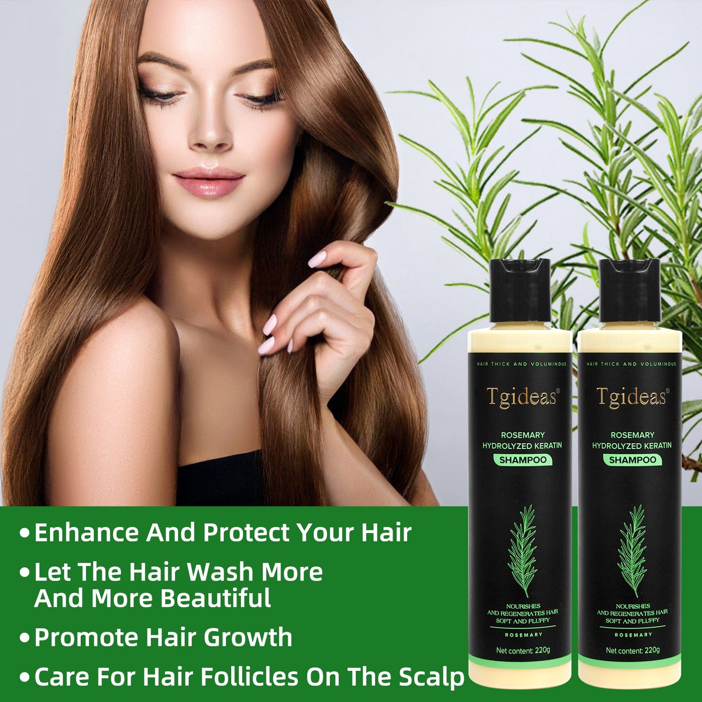Tgideas® Rosemary Shampoo | Hair Growth & Anti-Dandruff Scalp Treatment-NO.1