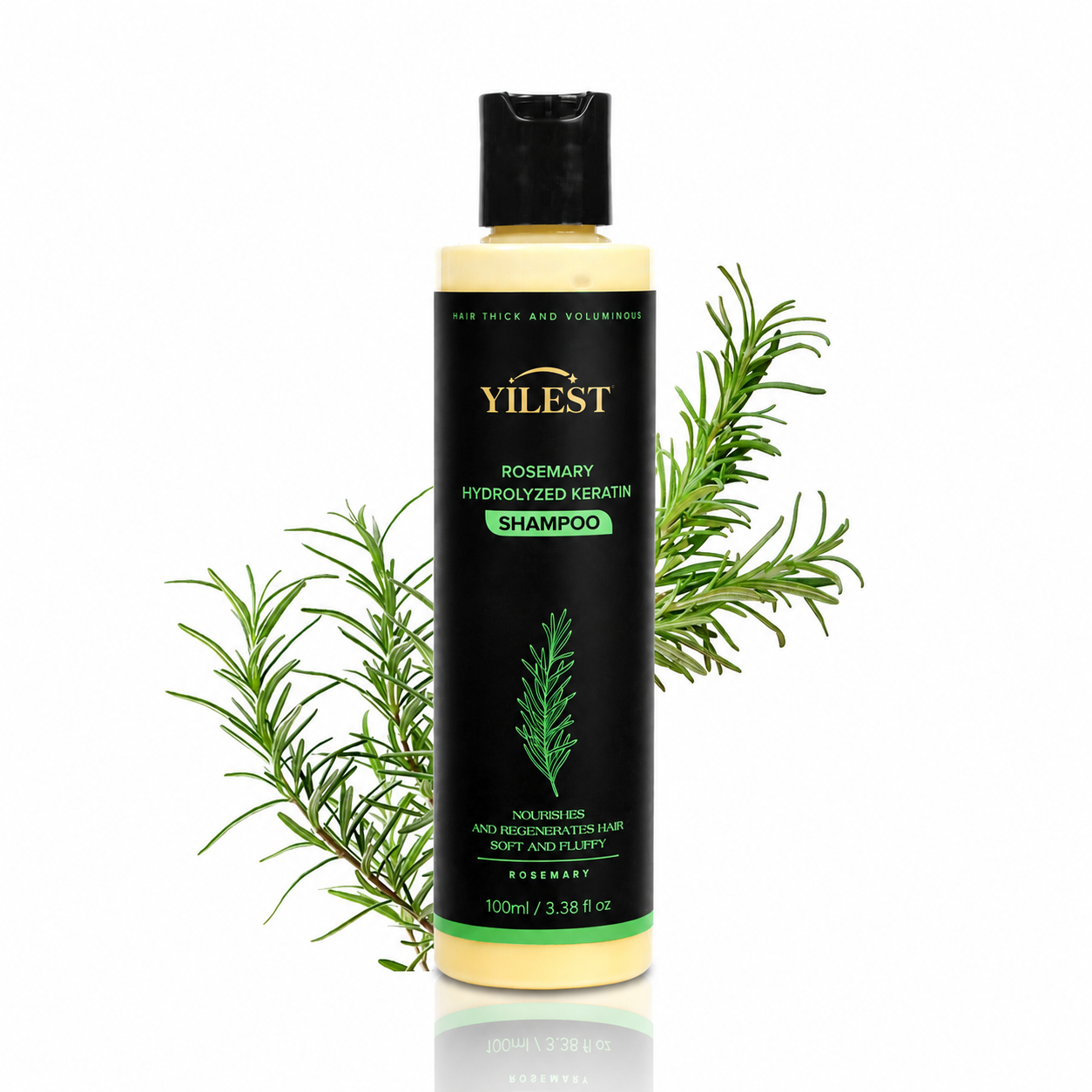 YILEST Rosemary Hair Growth Shampoo Reduce Hair Fall & Support Fuller-Looking Hair Naturally