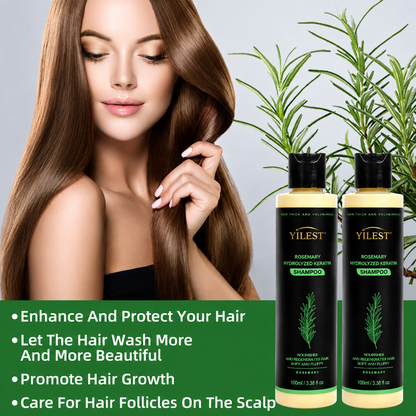 YILEST Rosemary Hair Growth Shampoo Reduce Hair Fall & Support Fuller-Looking Hair Naturally