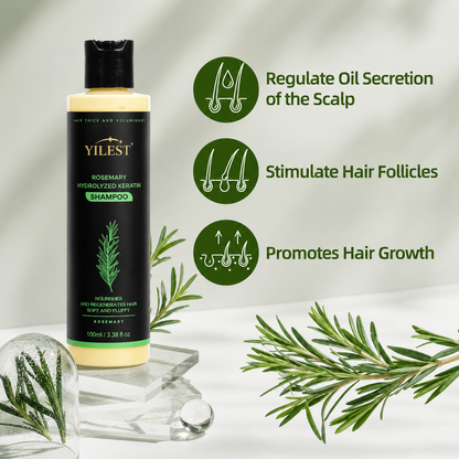 YILEST Rosemary Hair Growth Shampoo Reduce Hair Fall & Support Fuller-Looking Hair Naturally