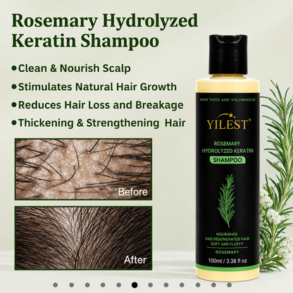 YILEST Rosemary Hair Growth Shampoo Reduce Hair Fall & Support Fuller-Looking Hair Naturally